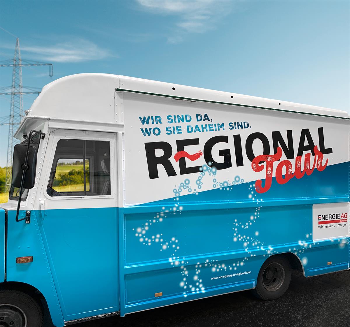 Energie AG Truck für die RegionalTour