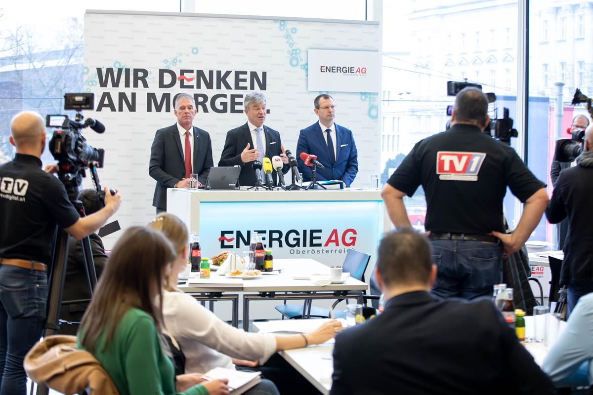 Bilanz-Pressekonferenz der Energie AG Oberösterreich