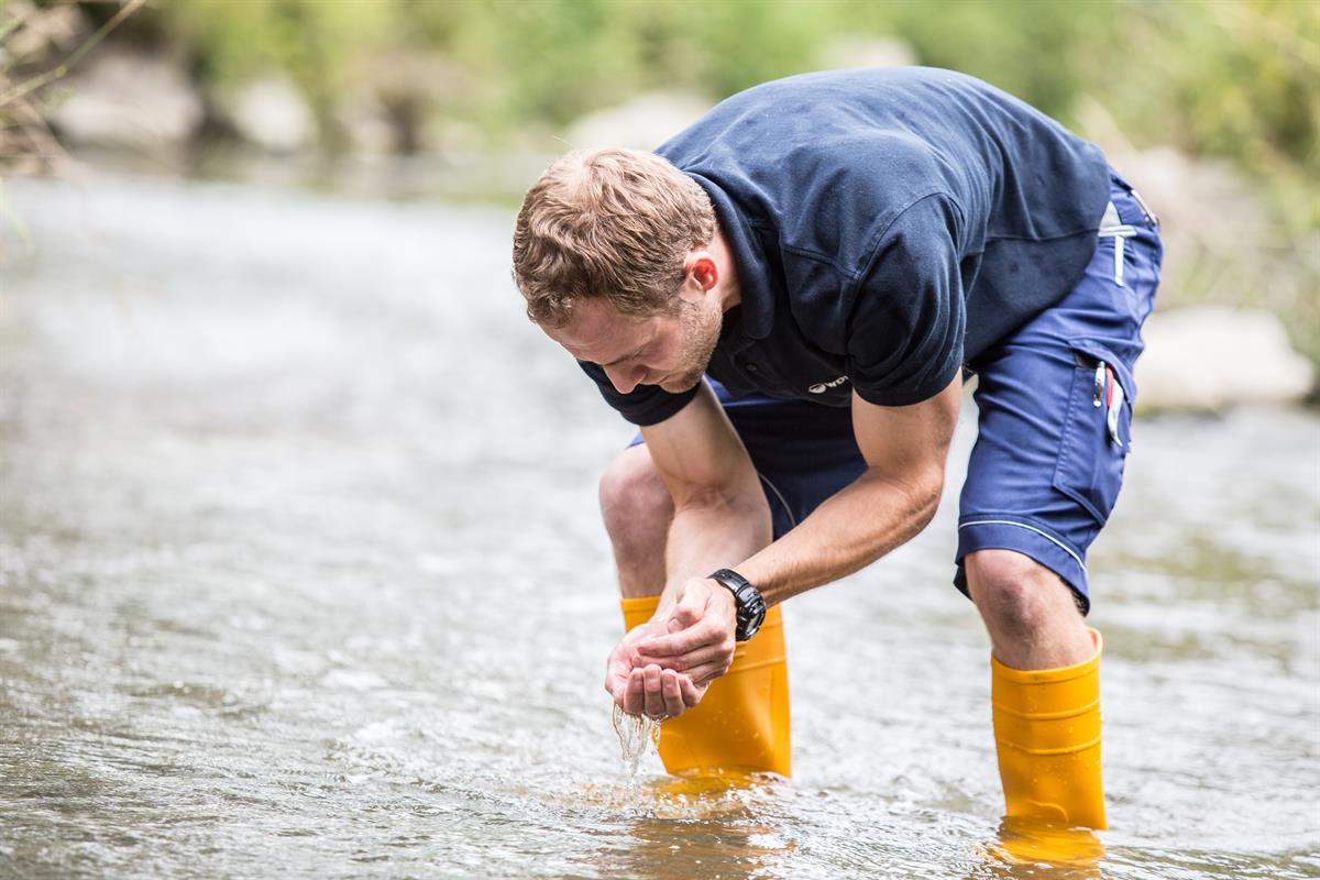 Spitzenqualität von Wasser