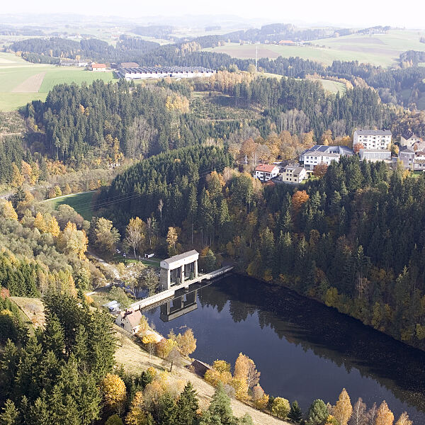 Speichersee Langhalsen für das Speicherkraftwerk Partenstein