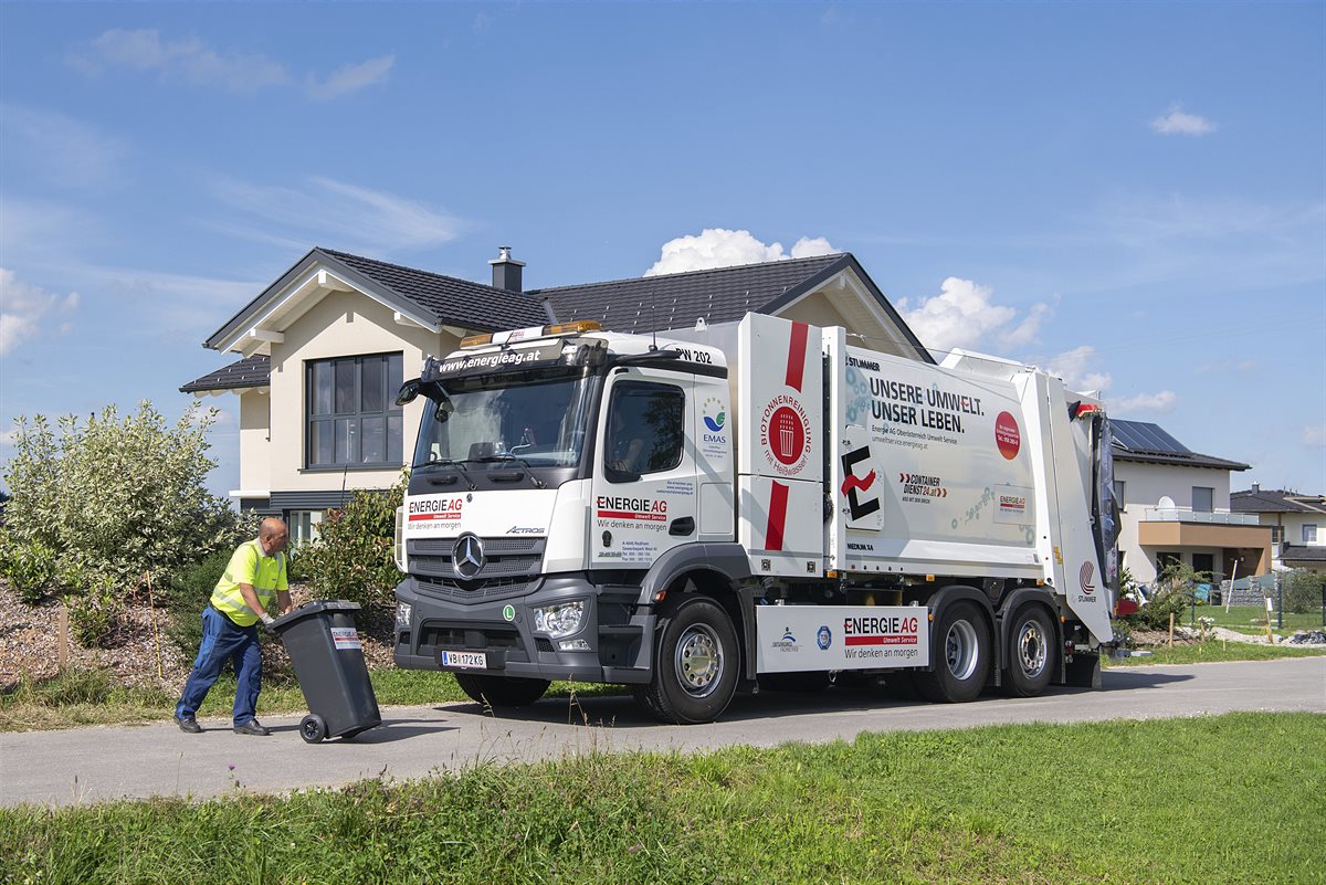 Energie AG Umwelt Service Müllwagen